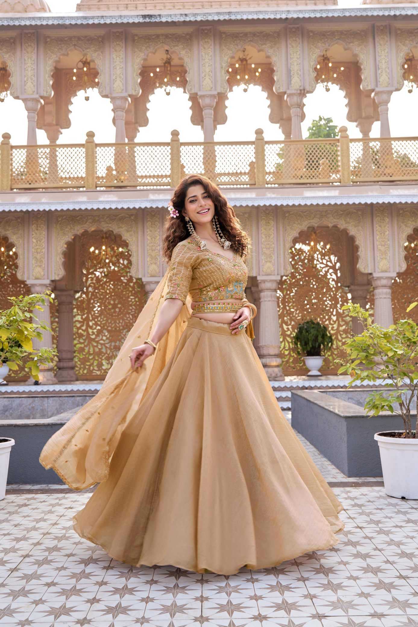 Crunchi Embroidered Lehenga