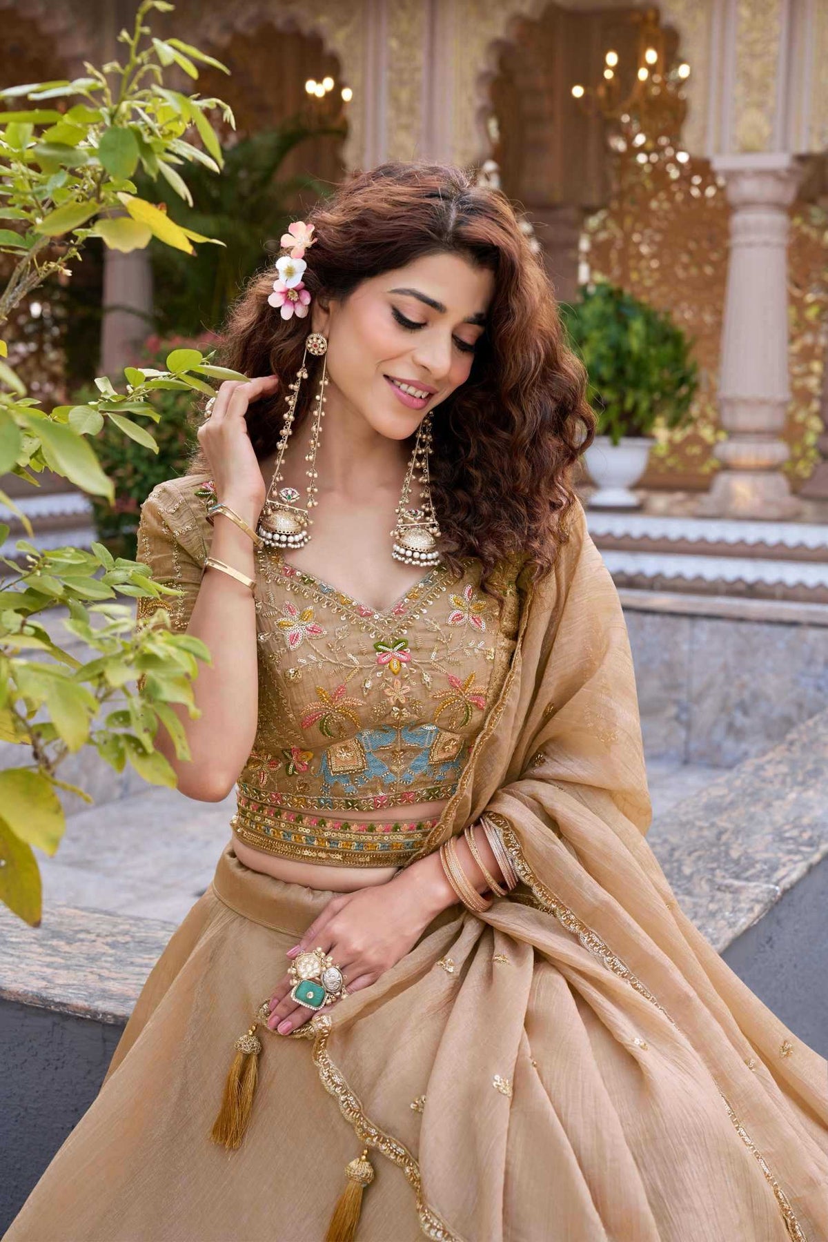 Crunchi Embroidered Lehenga