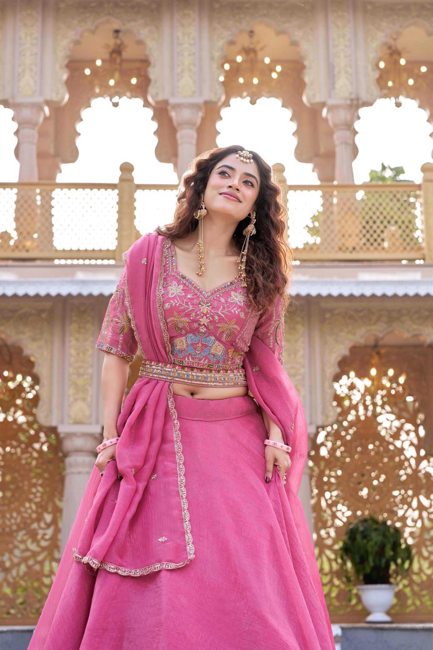 Crunchi Embroidered Lehenga