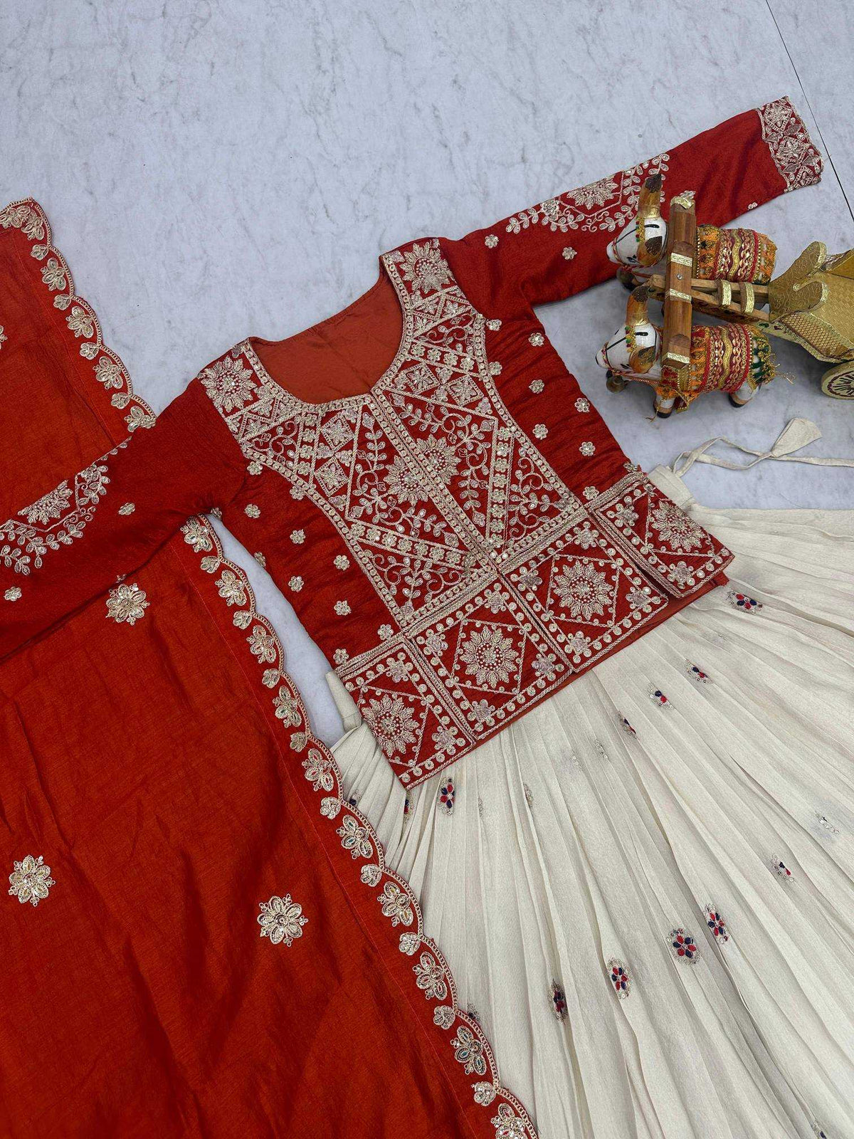 Tissue Silk Lehenga