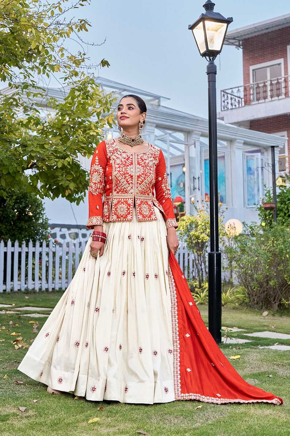 Vichitra Silk Designer Lehenga in Purple