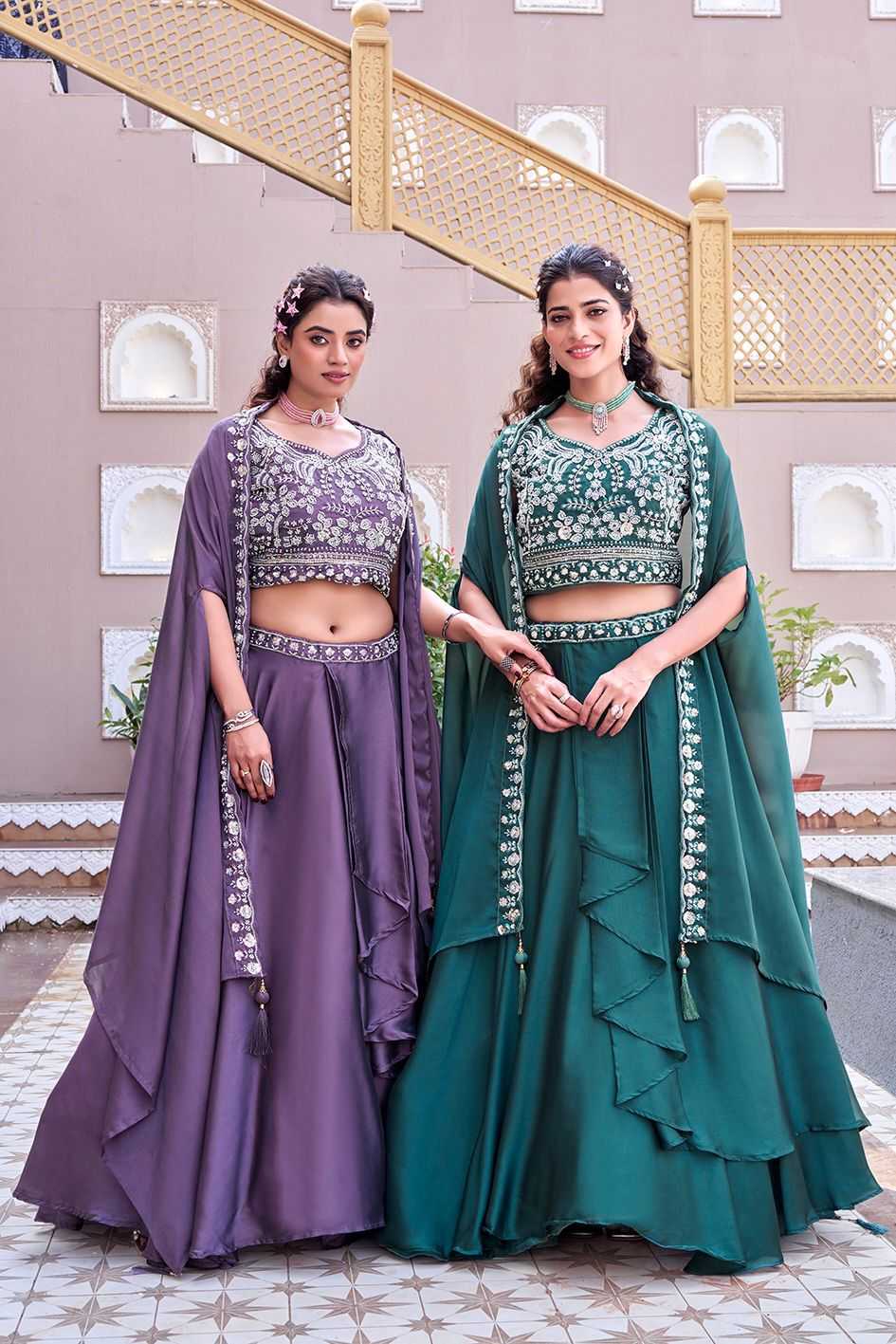 Rangoli Silk Embroidered Lehenga