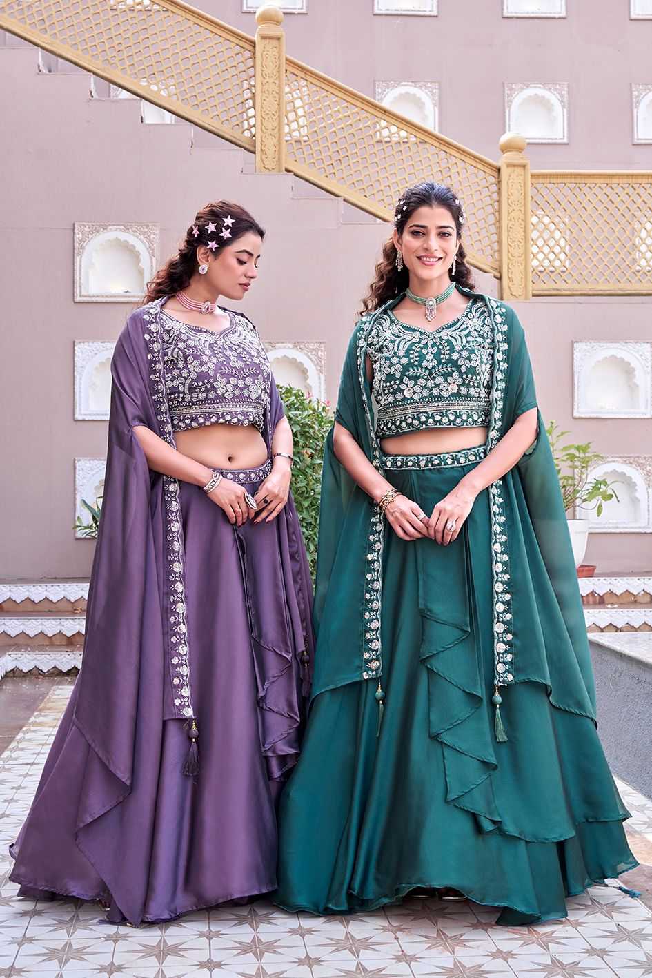 Rangoli Silk Embroidered Lehenga