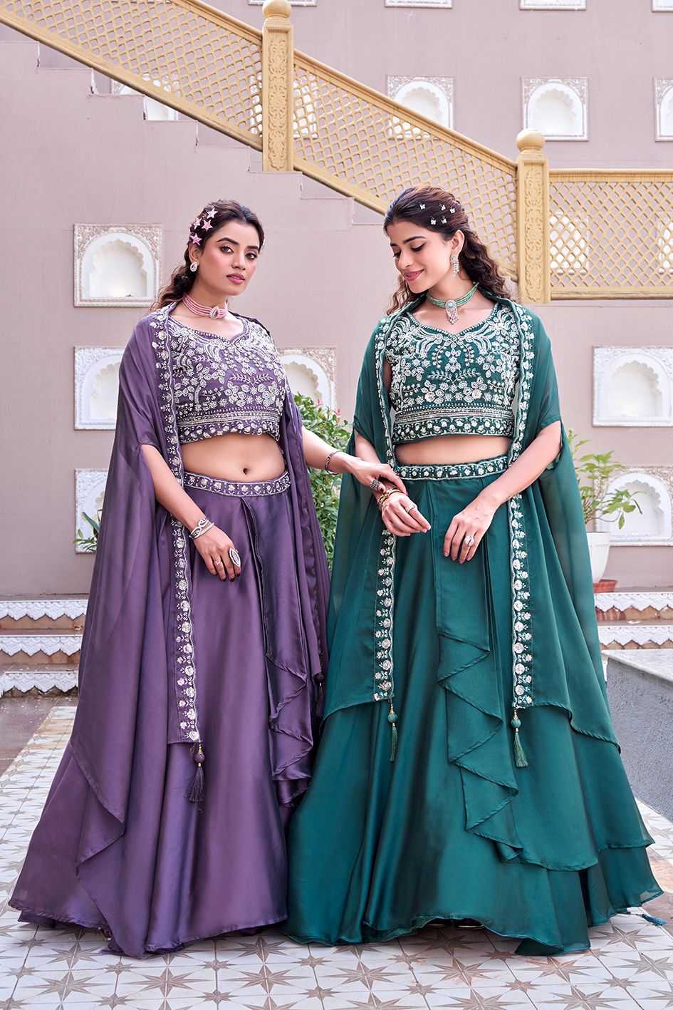 Rangoli Silk Embroidered Lehenga