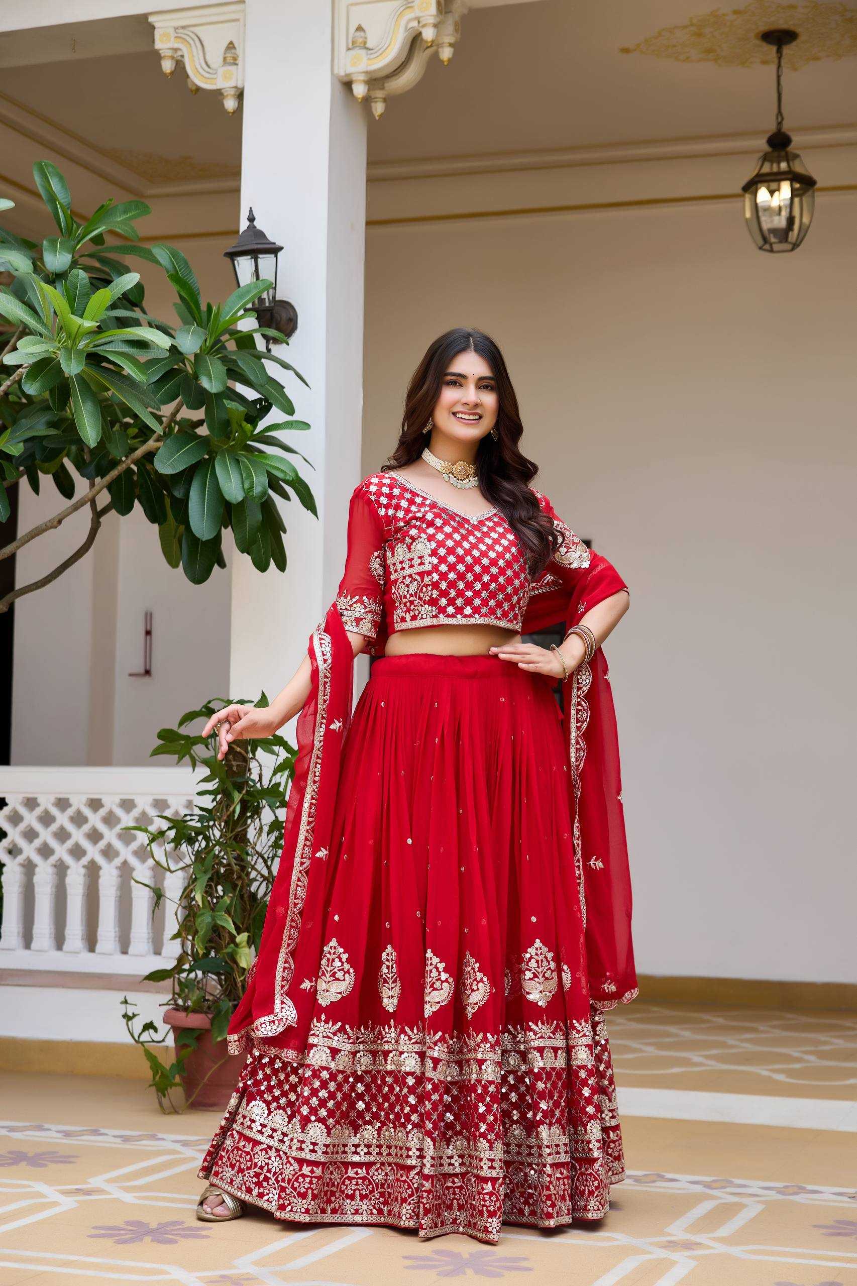 Faux Georgette Wedding Lehenga