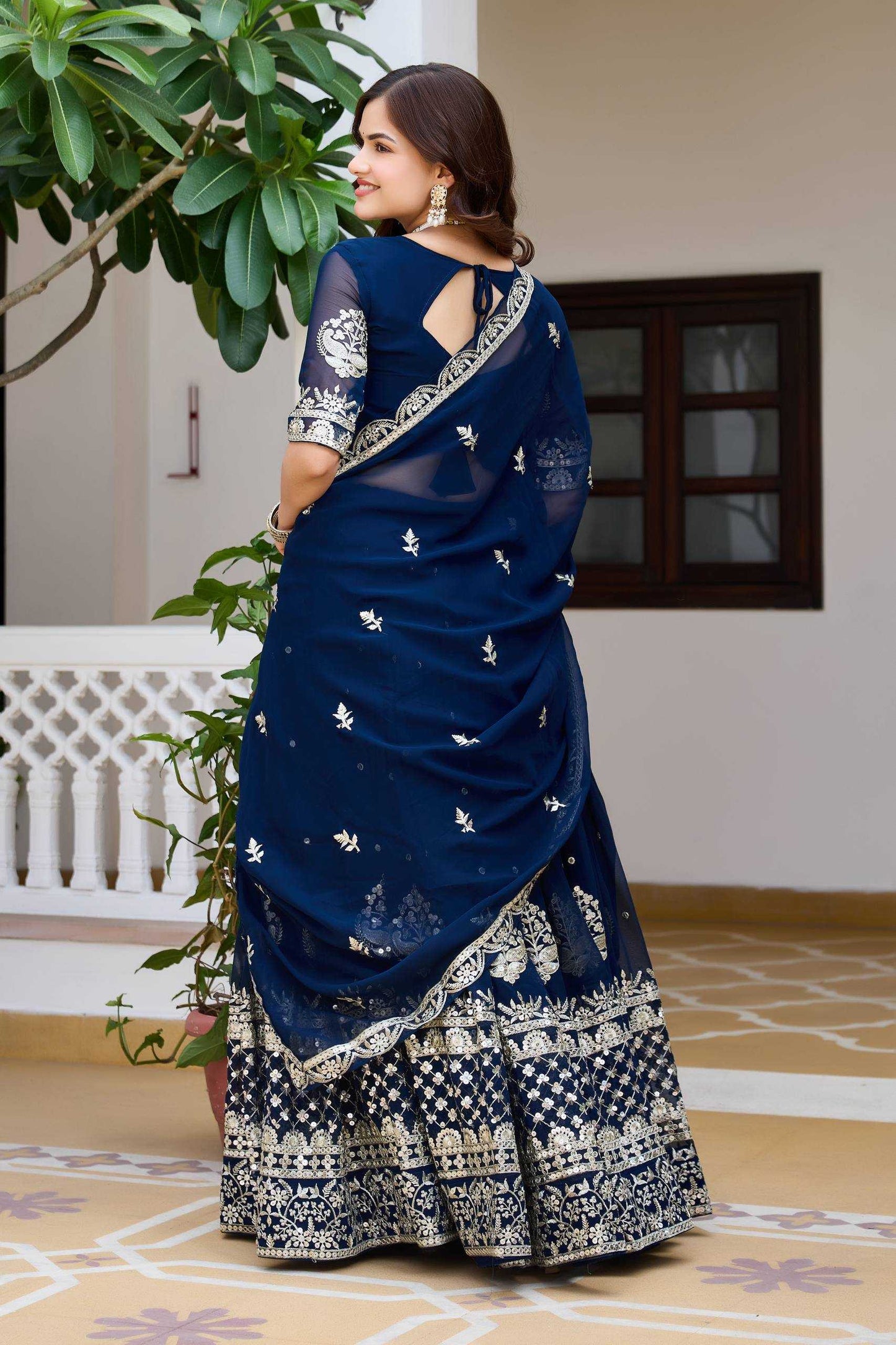 Faux Georgette Wedding Lehenga