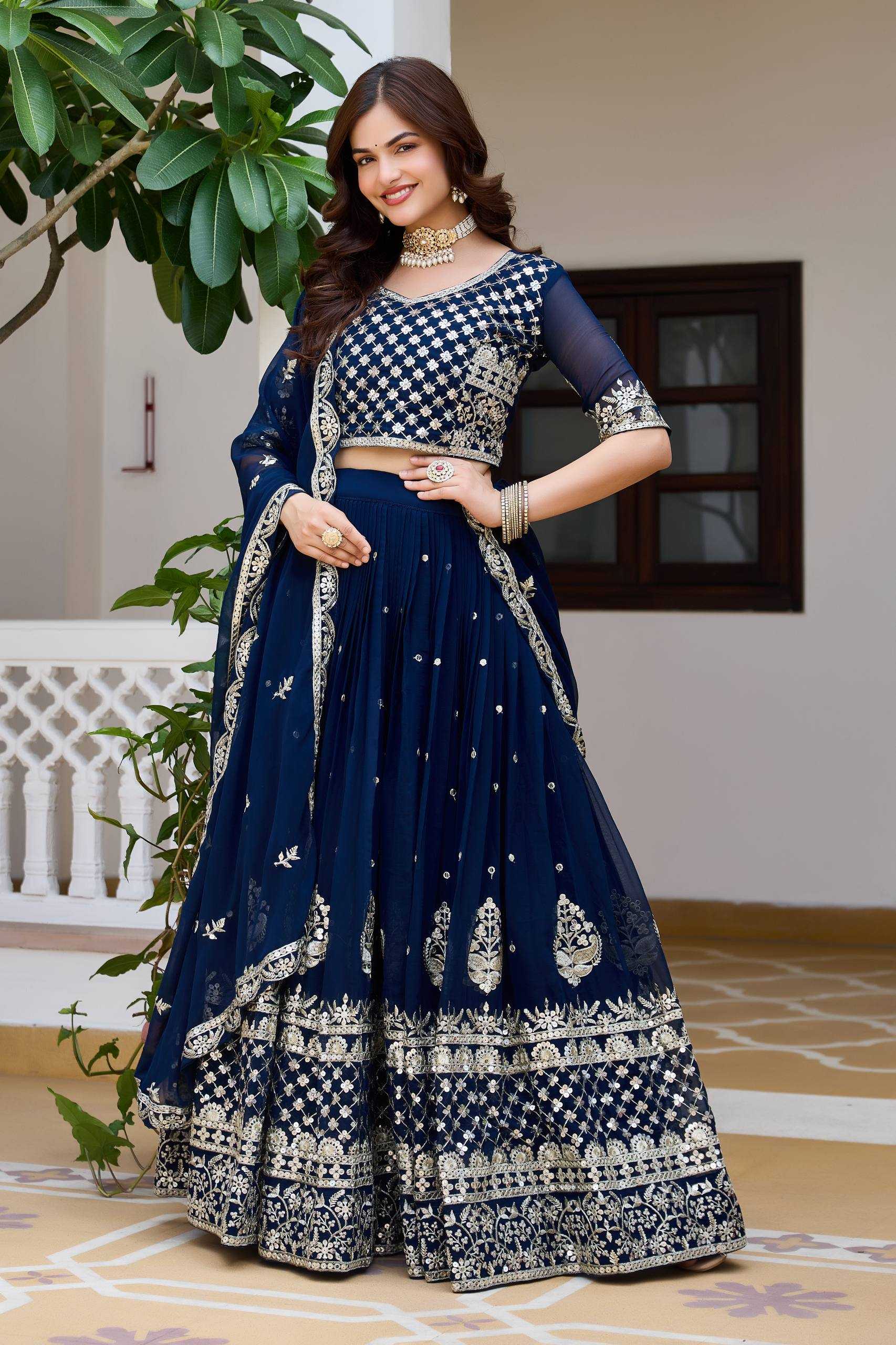 Faux Georgette Wedding Lehenga