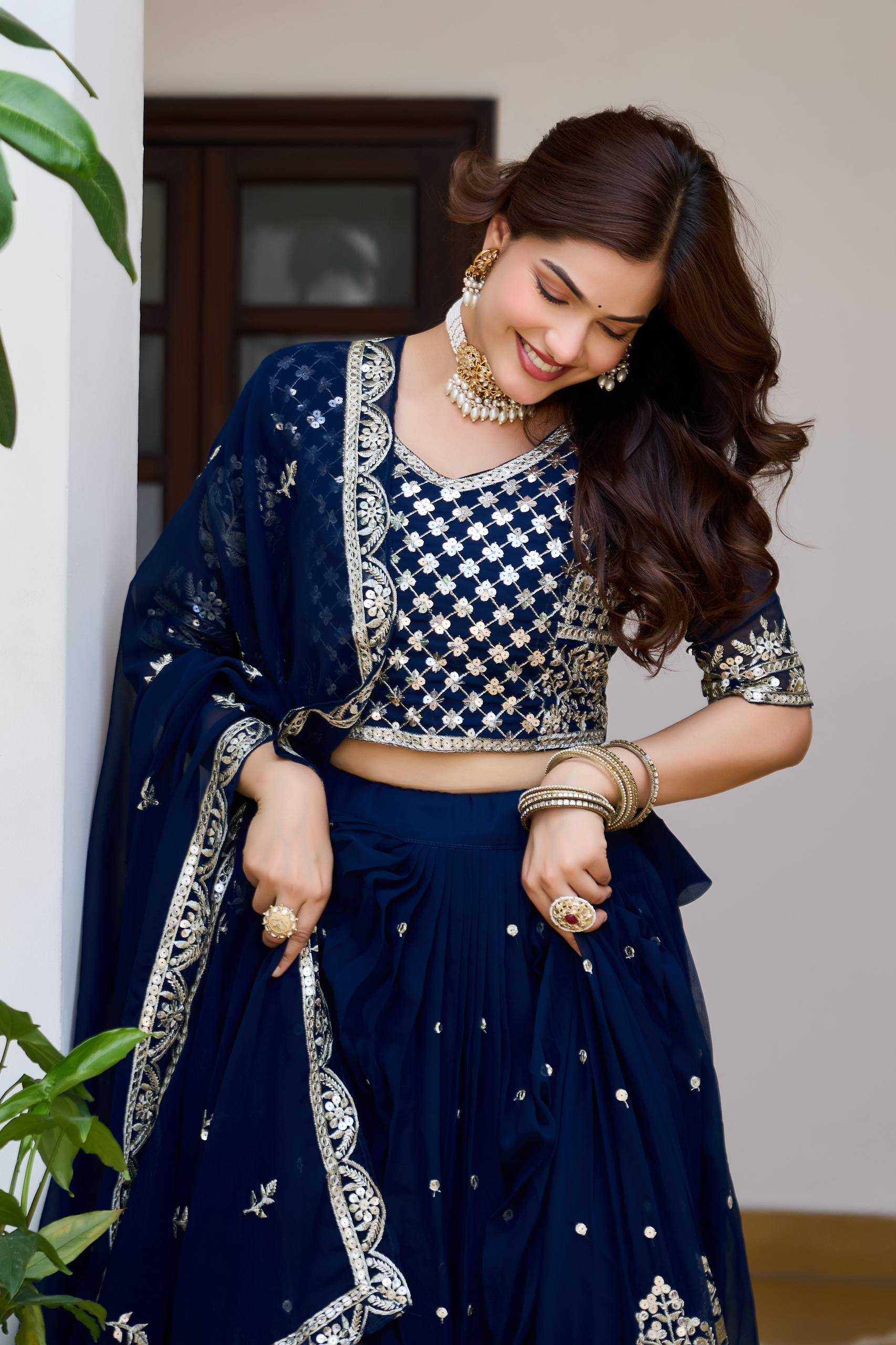 Faux Georgette Wedding Lehenga