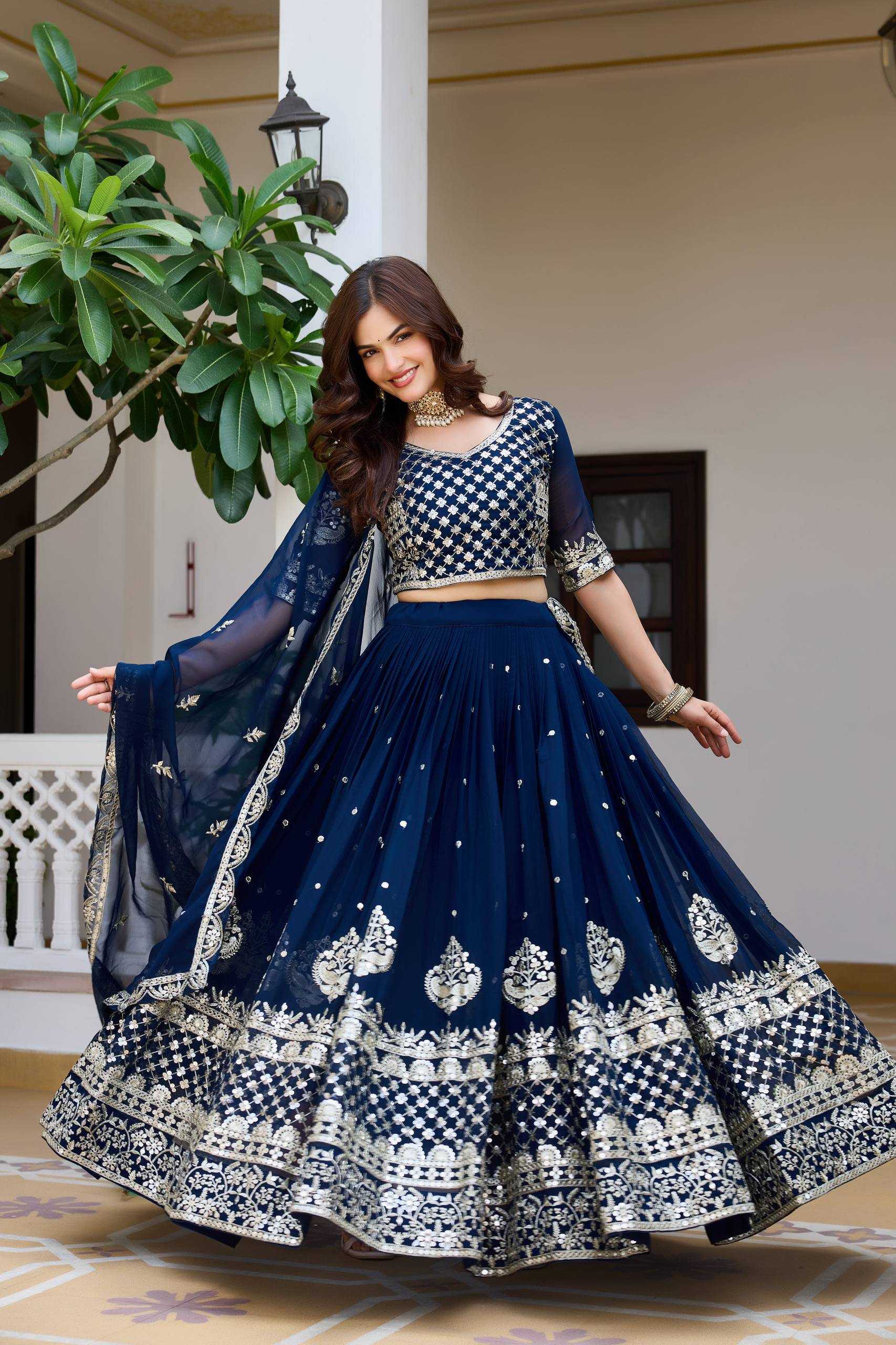 Faux Georgette Wedding Lehenga