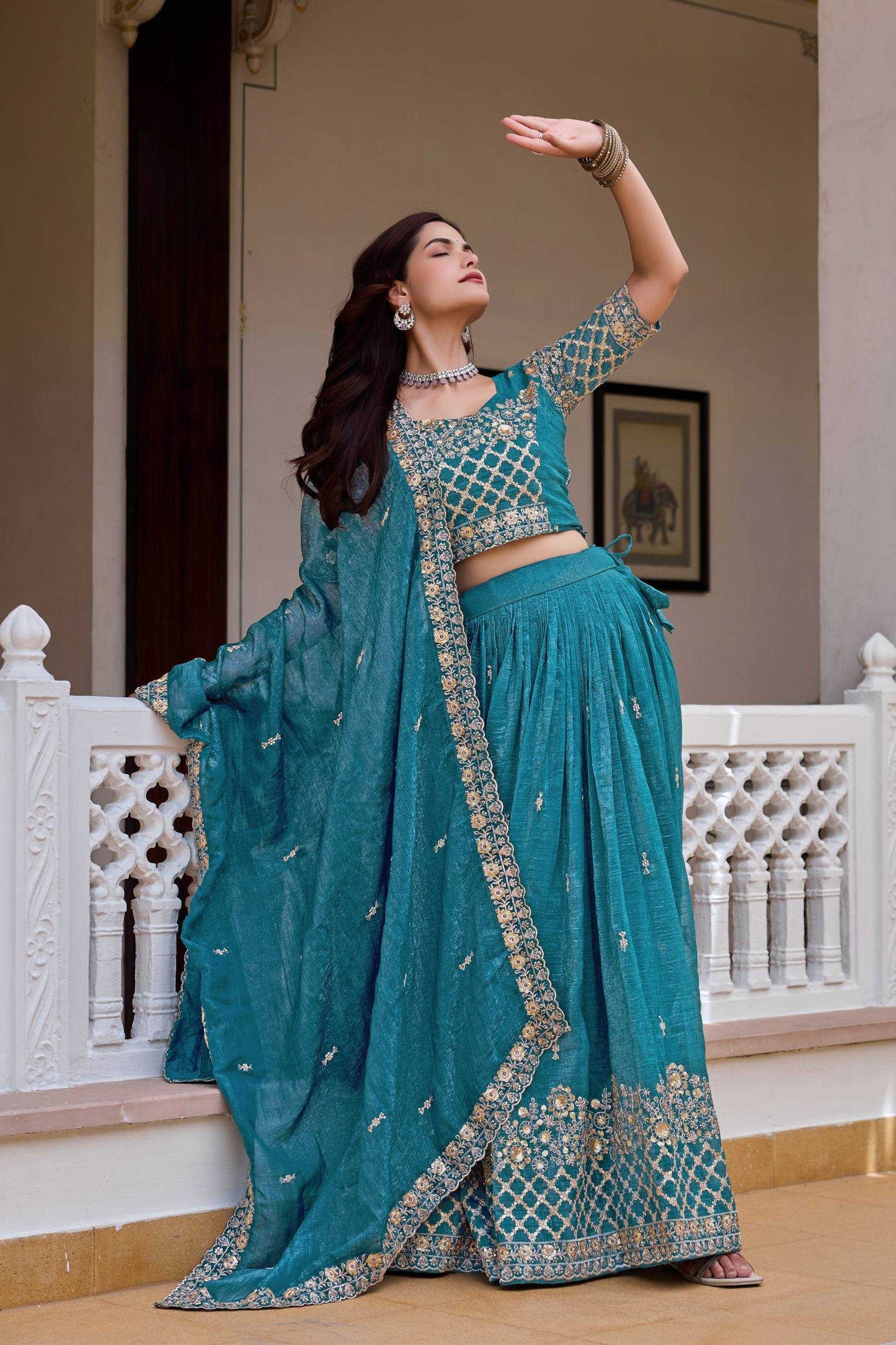 Crunchi Embroidered Lehenga