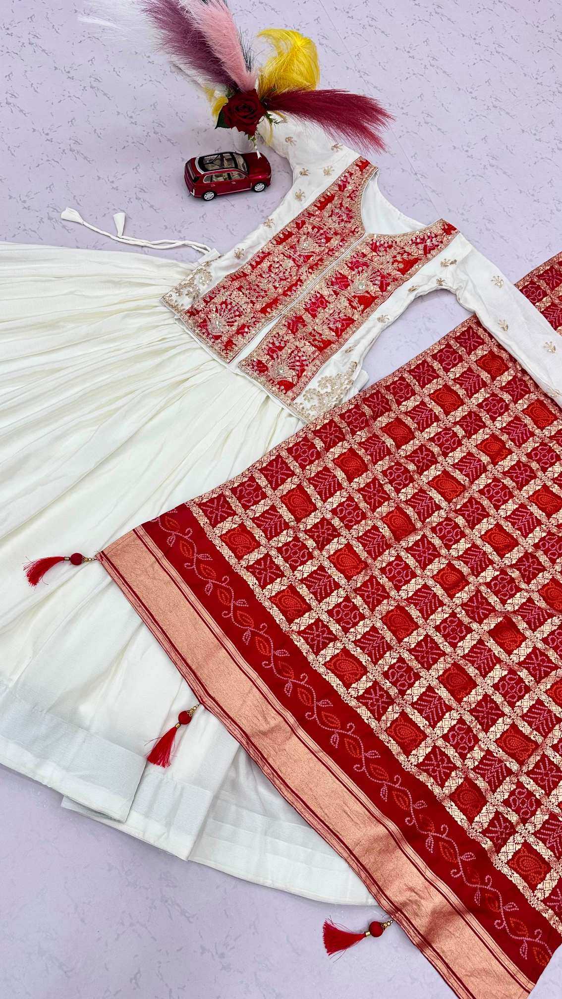 Chinon Silk Lehenga