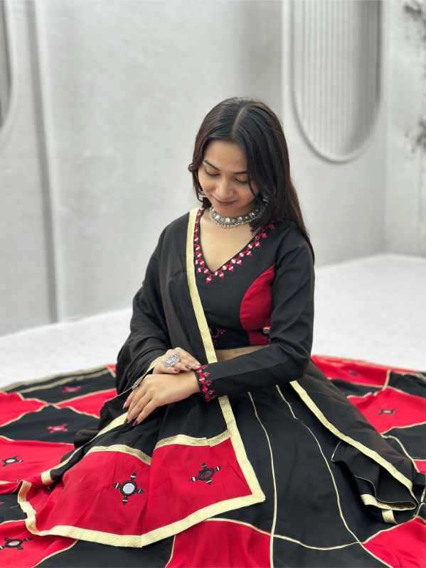 Pure Cotton Traditional Lehenga in Blue