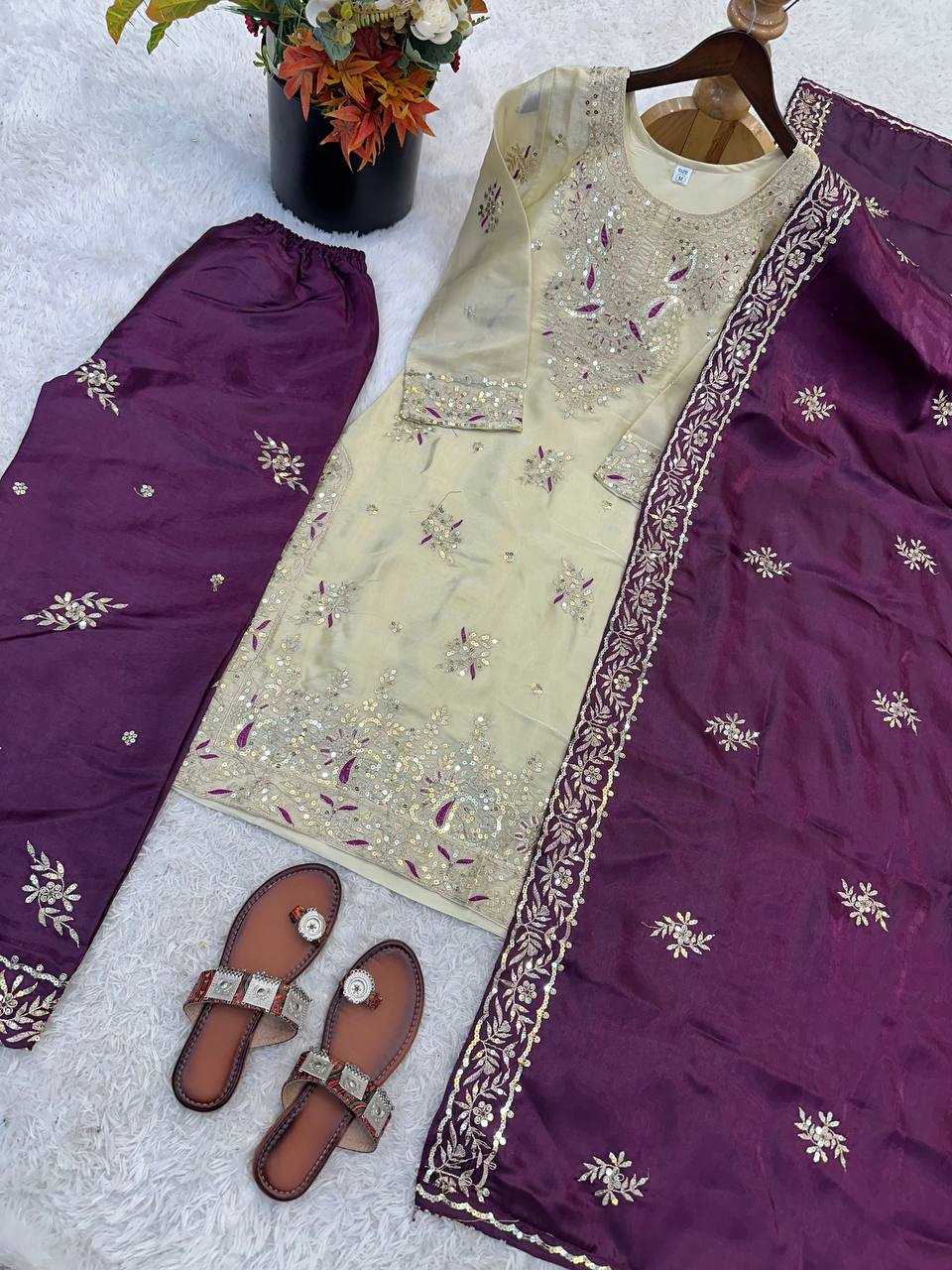 Cotton Embroidery Suit