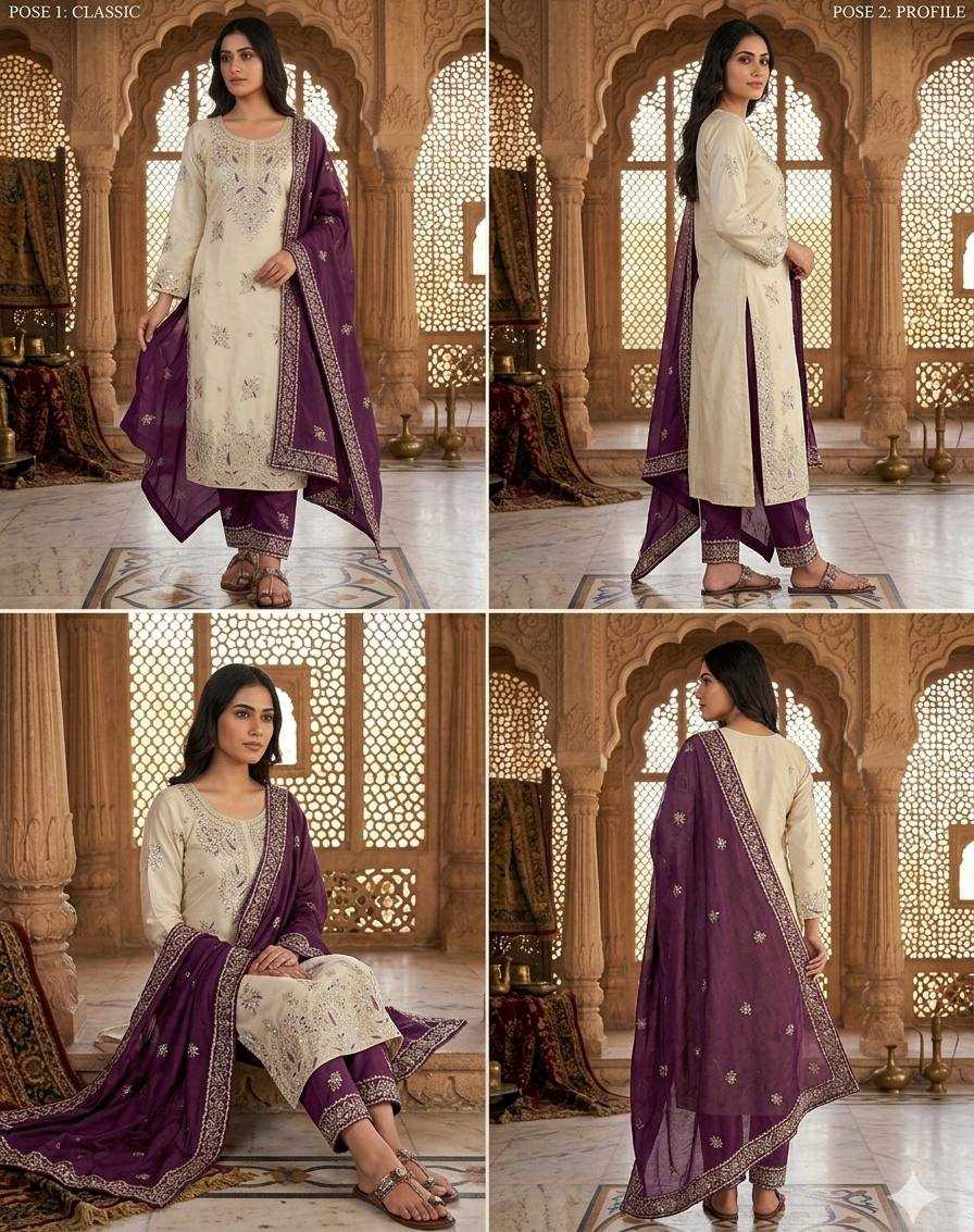 Cotton Embroidery Suit
