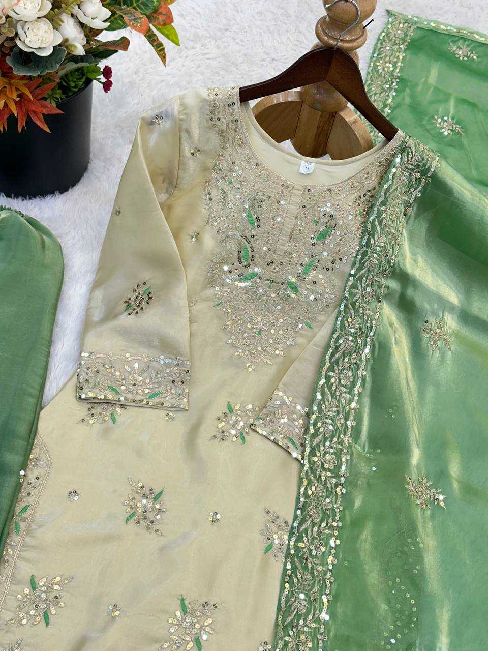 Cotton Embroidery Suit