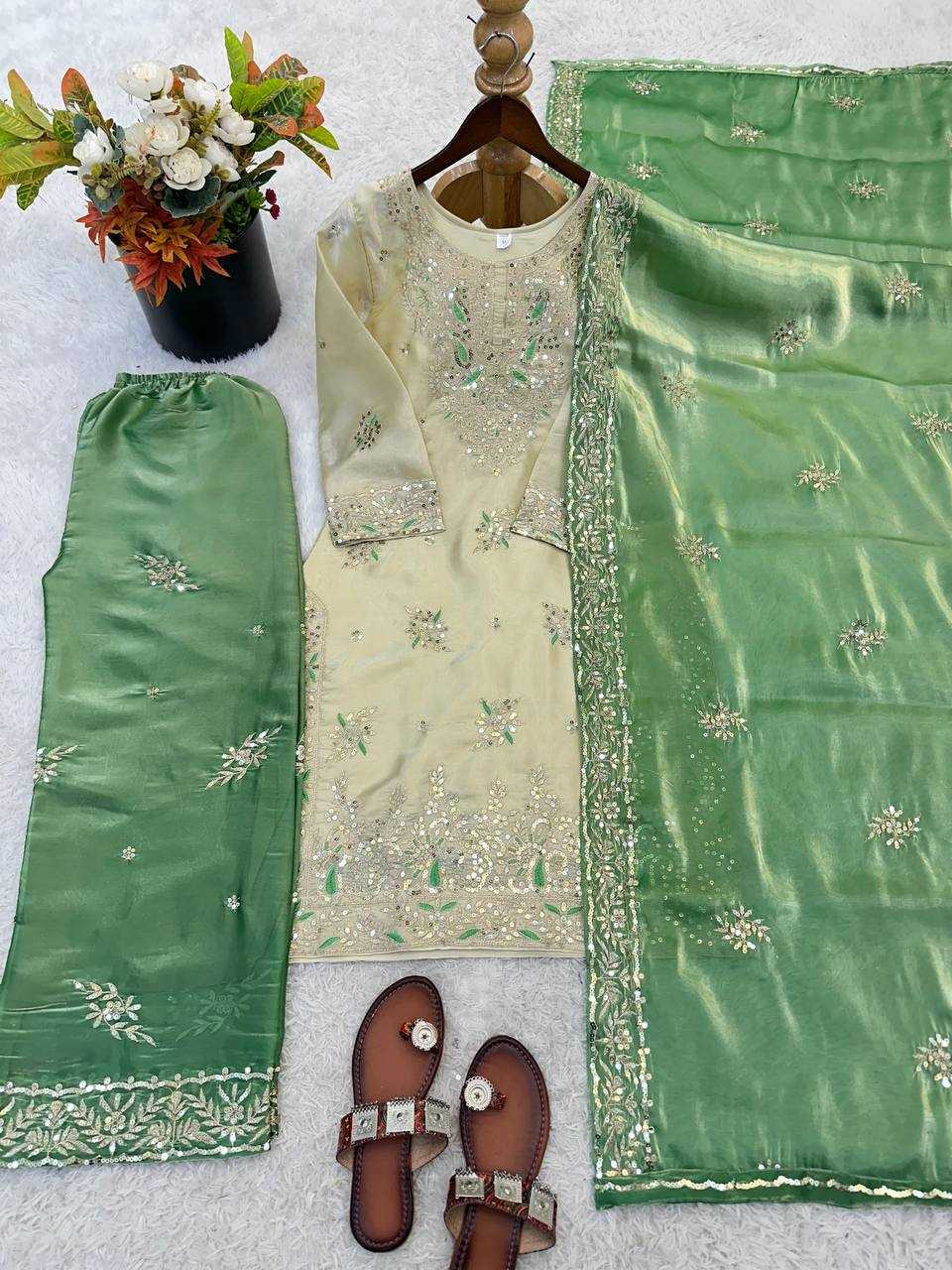 Cotton Embroidery Suit