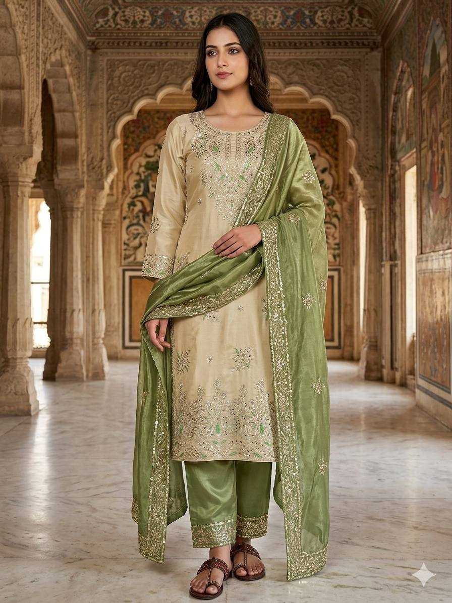Cotton Embroidery Suit