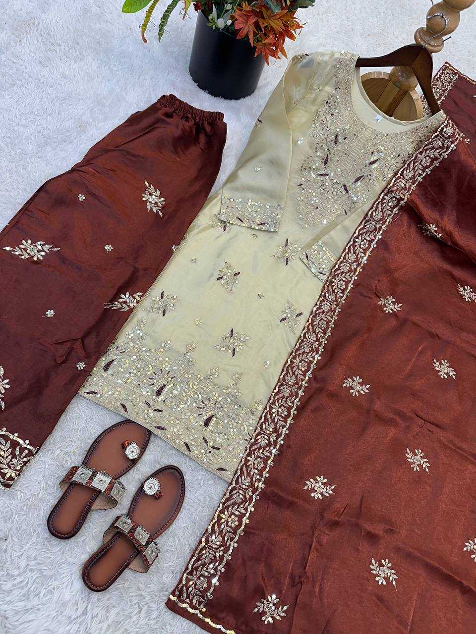 Cotton Embroidery Suit