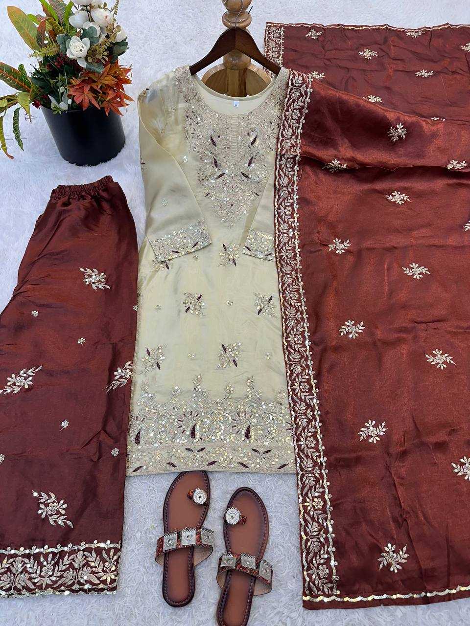 Cotton Embroidery Suit