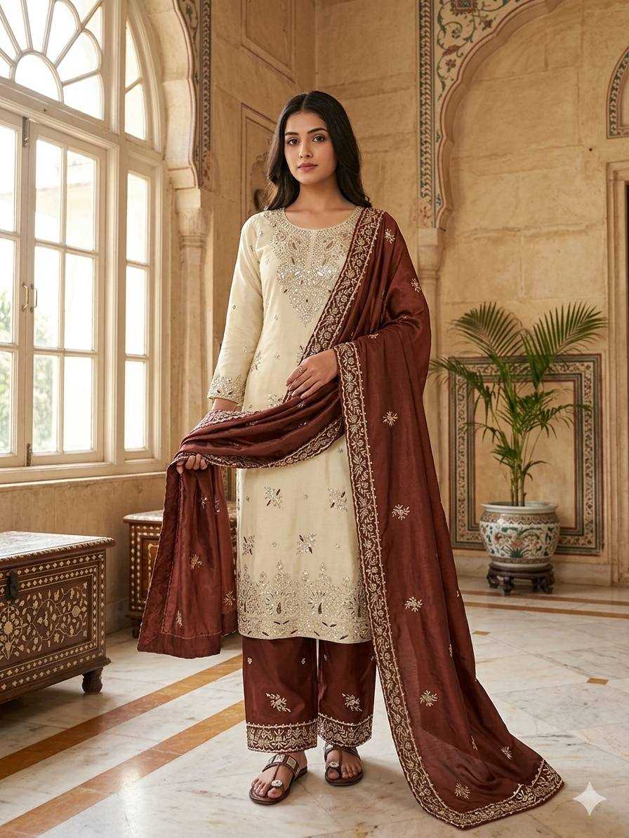 Cotton Embroidery Suit
