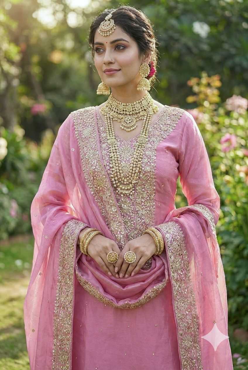 Pure Silk Embroidery Suit