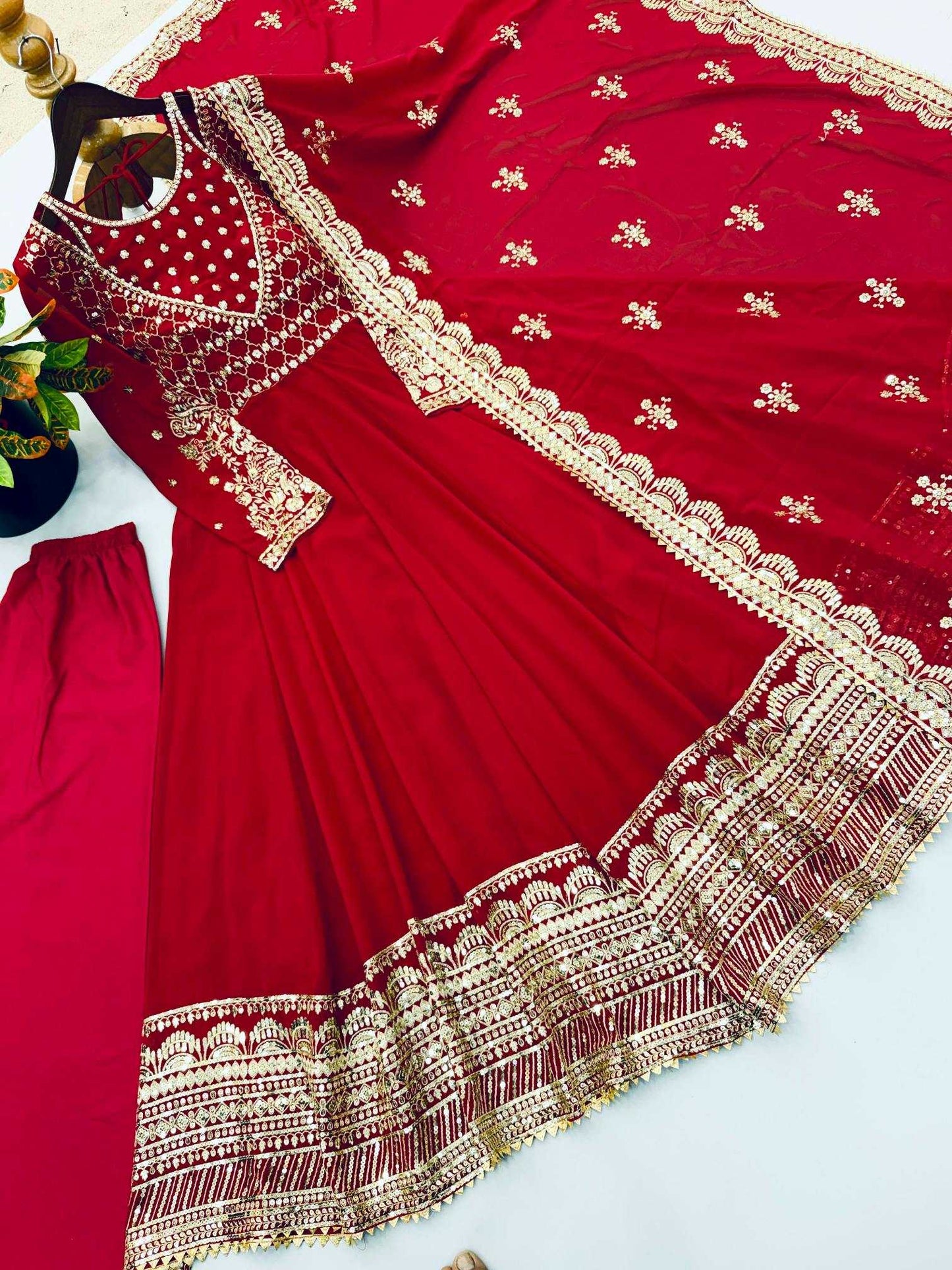 Embroidery Gown