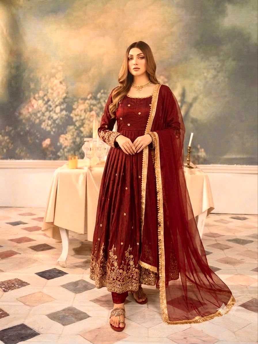 Embroidery Gown