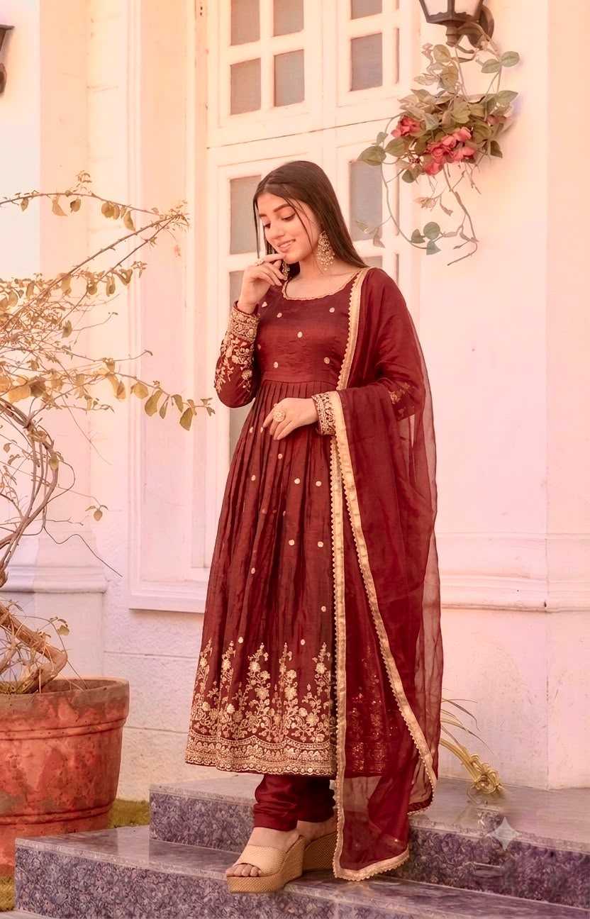 Embroidery Gown