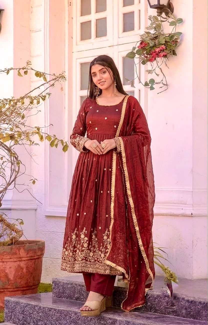 Embroidery Gown