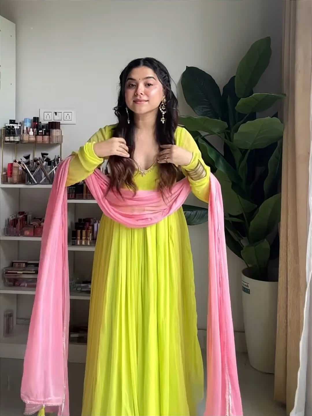 Faux Georgette Gown