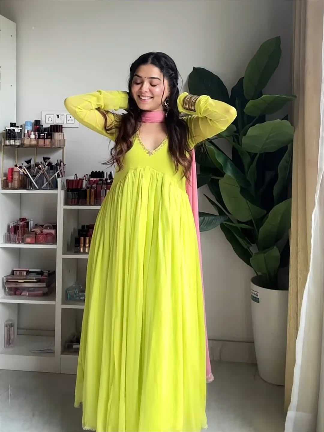 Faux Georgette Gown