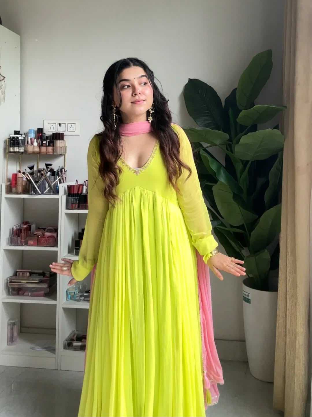 Faux Georgette Gown