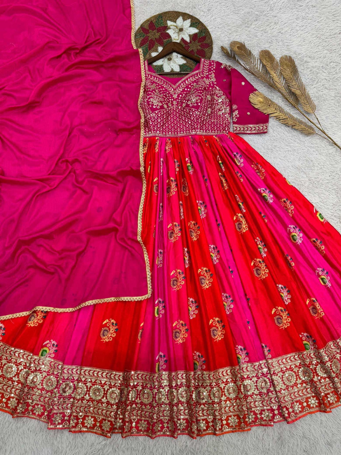 Printed Gown