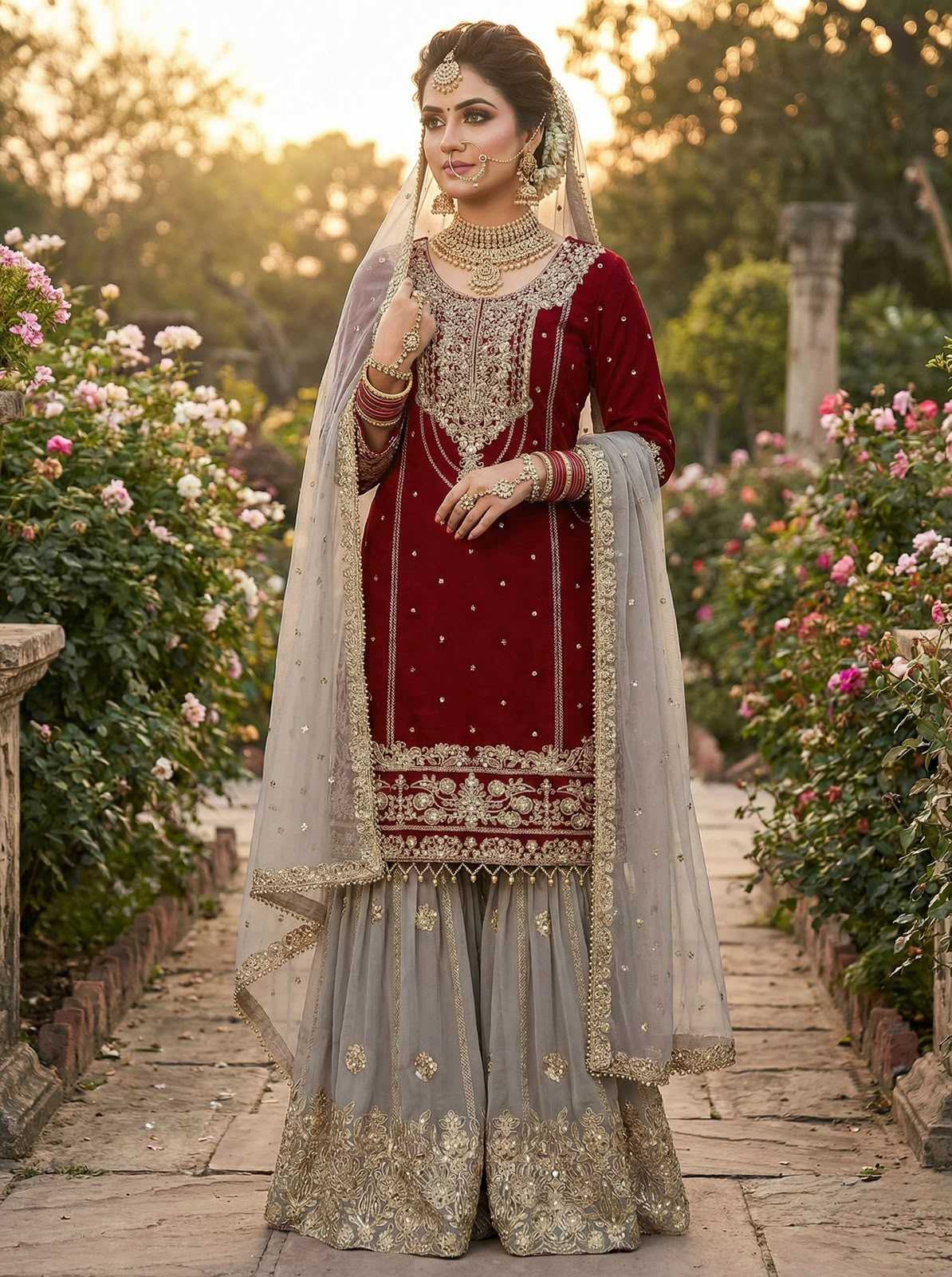 Cotton Embroidery Suit