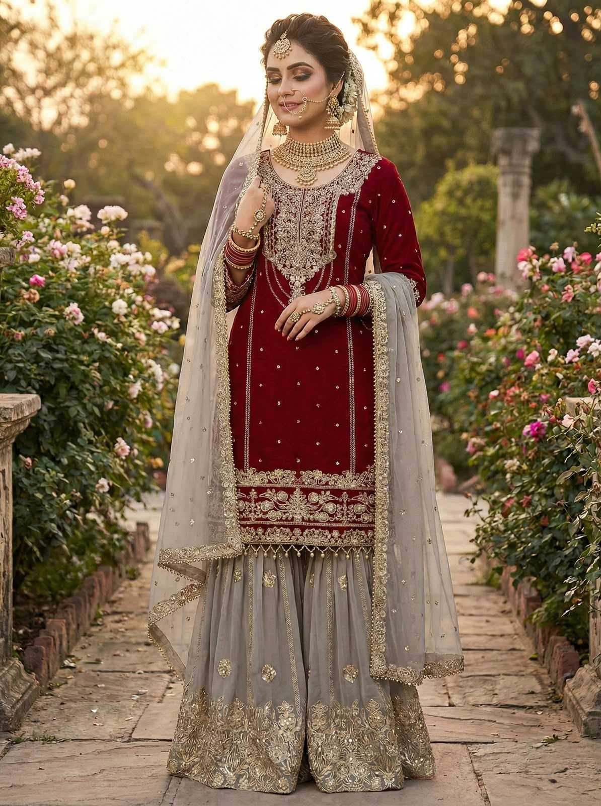 Cotton Embroidery Suit