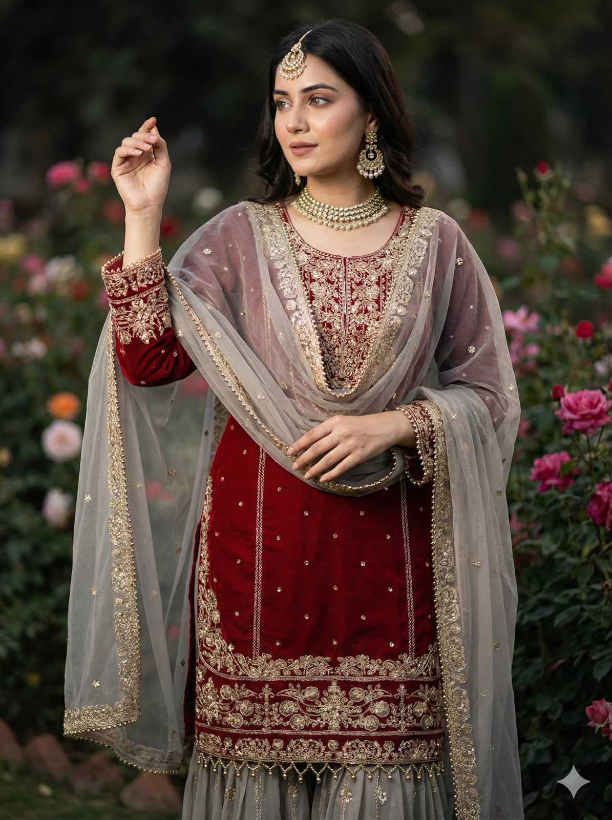 Cotton Embroidery Suit