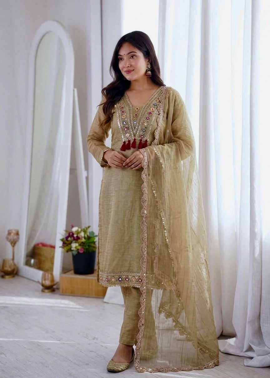 Premium Silk Embroidery Suit 1722