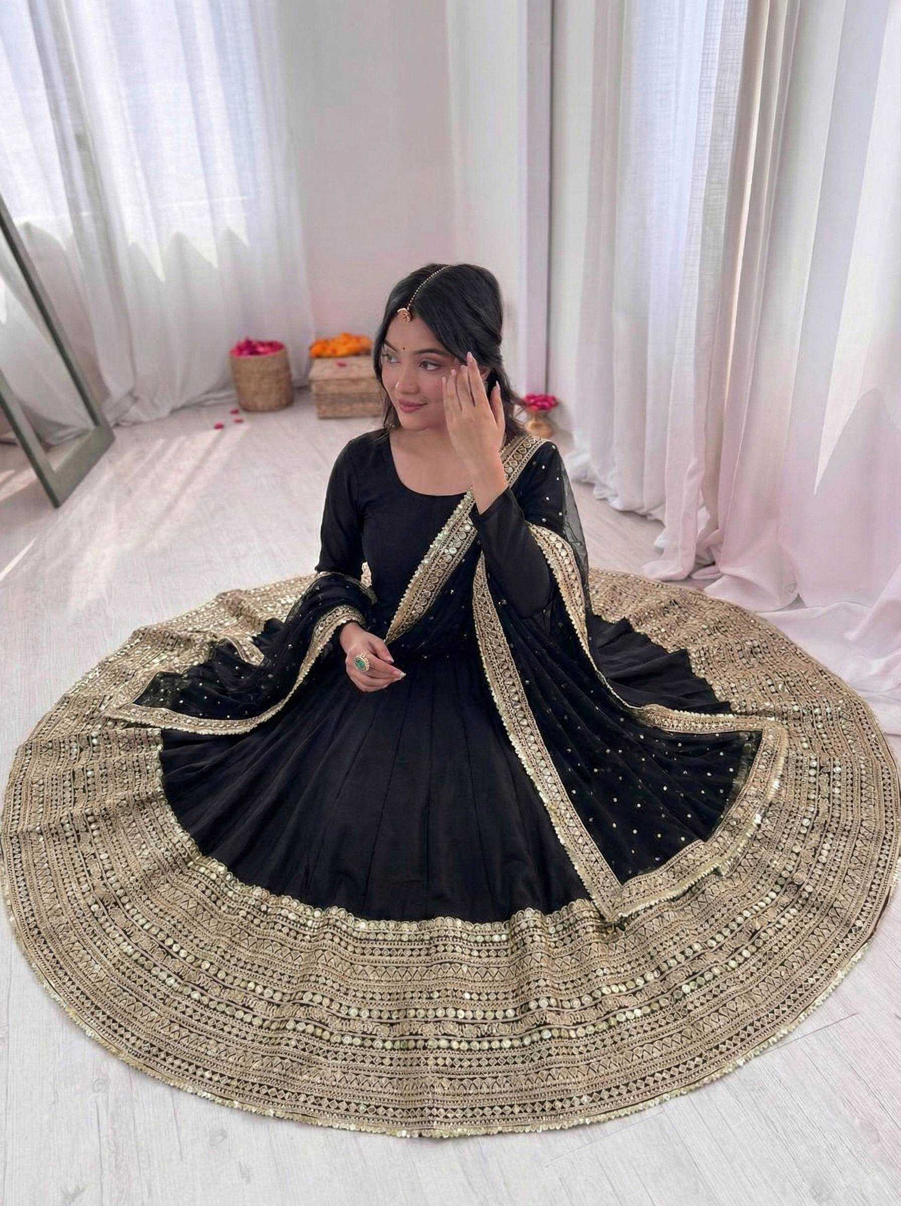 Heavy Roman Silk Fancy Gown