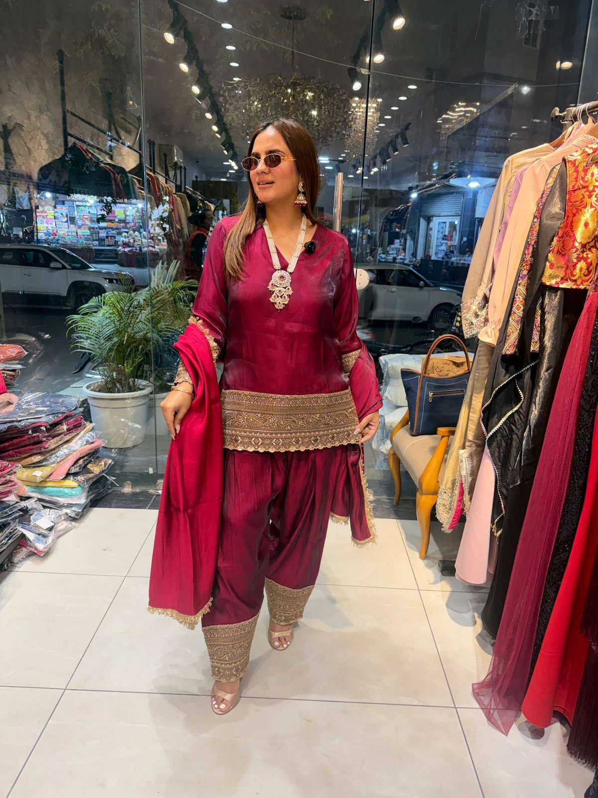 Silk Embroidery Suit 3164