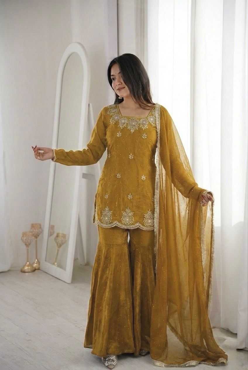 Silk Embroidery Suit
