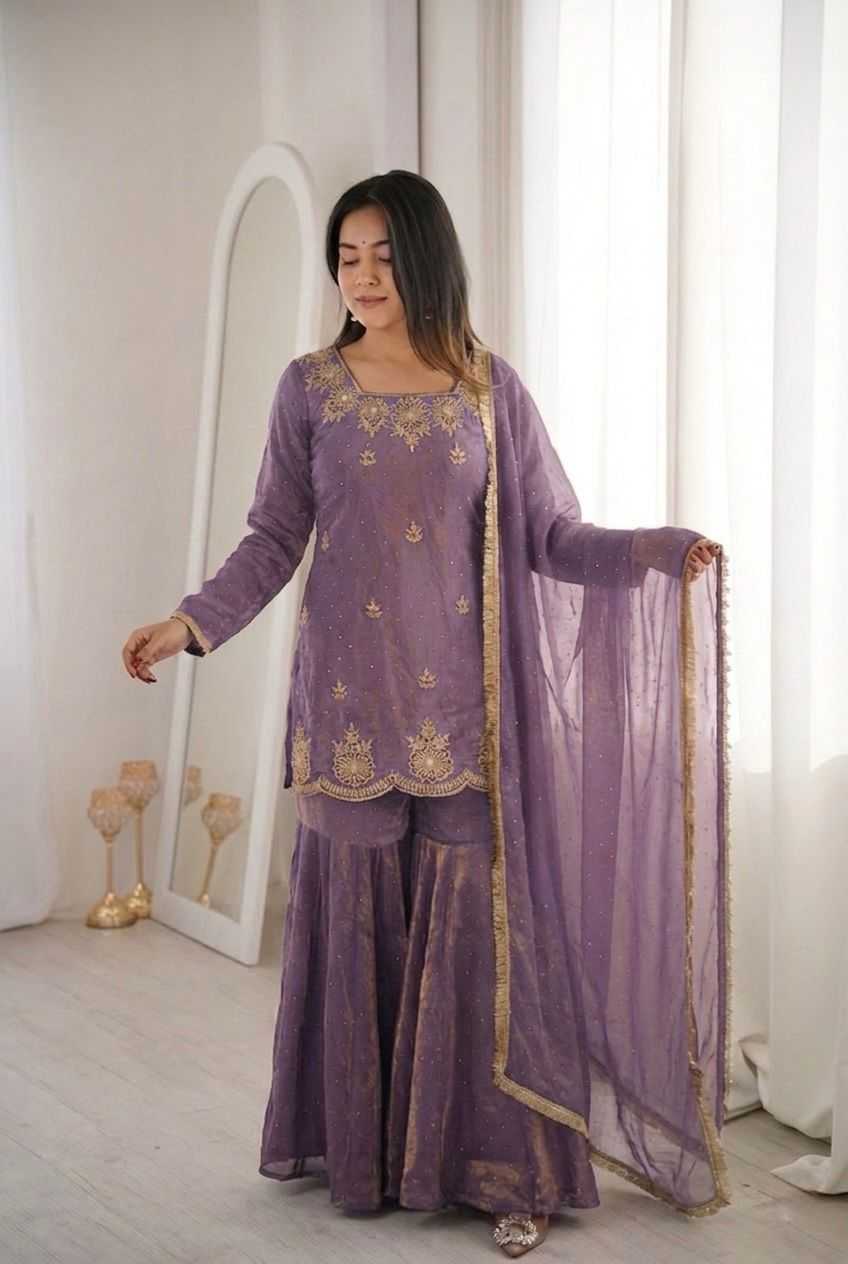Silk Embroidery Suit