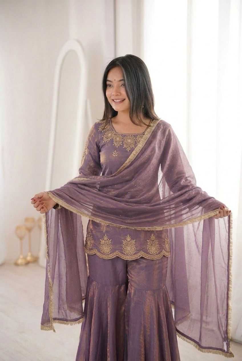 Silk Embroidery Suit