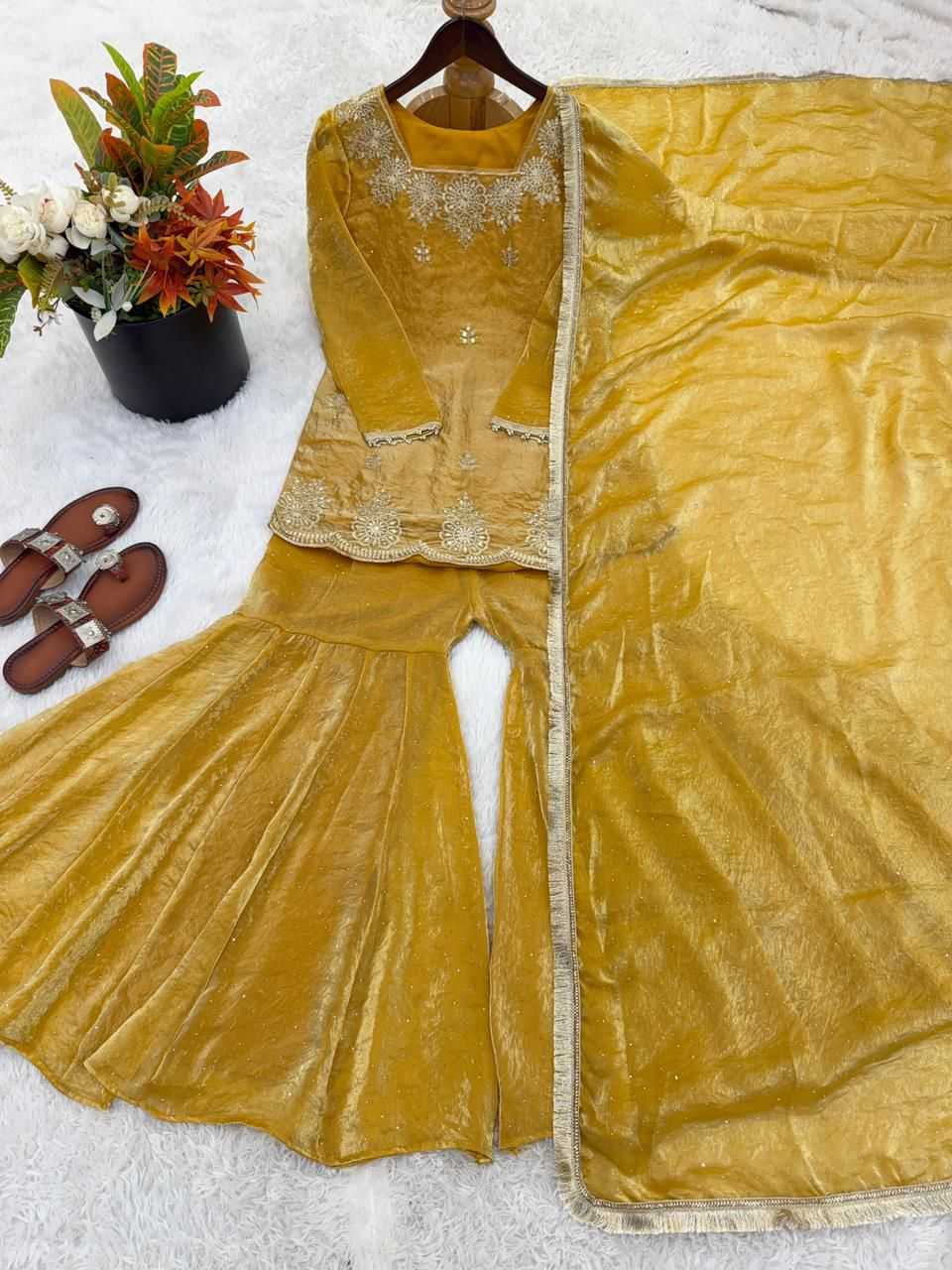 Silk Embroidery Suit