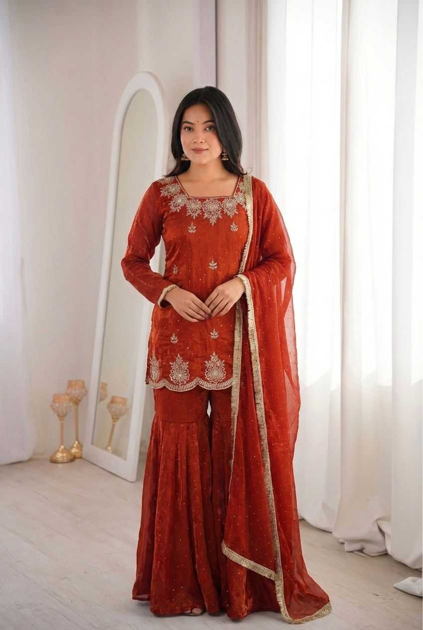 Silk Embroidery Suit