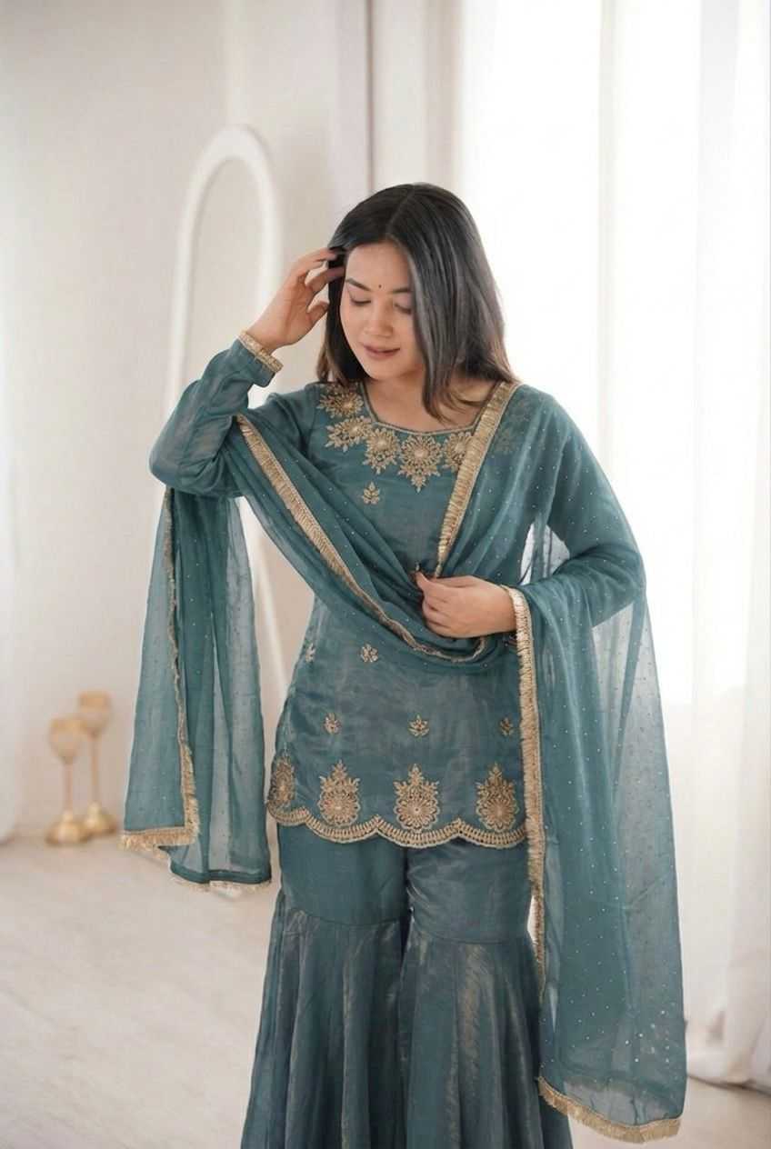 Silk Embroidery Suit