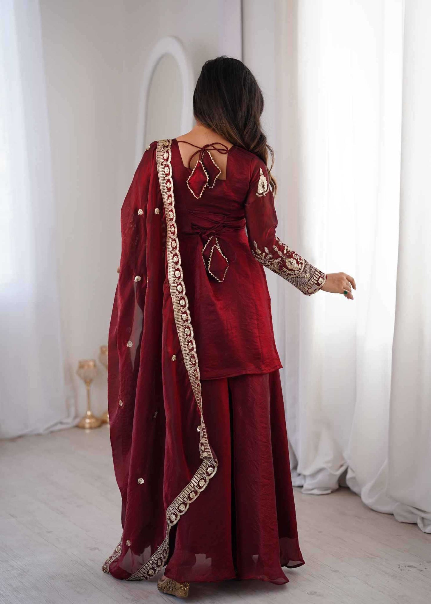 Silk Embroidery Suit
