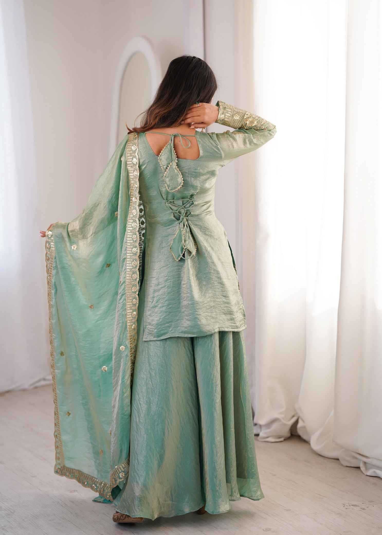 Silk Embroidery Suit