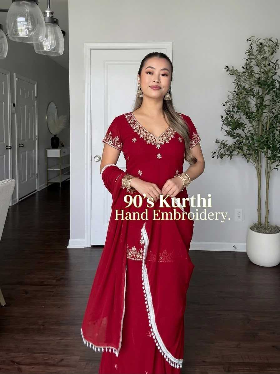 Faux Georgette Sharara Salwar Suit
