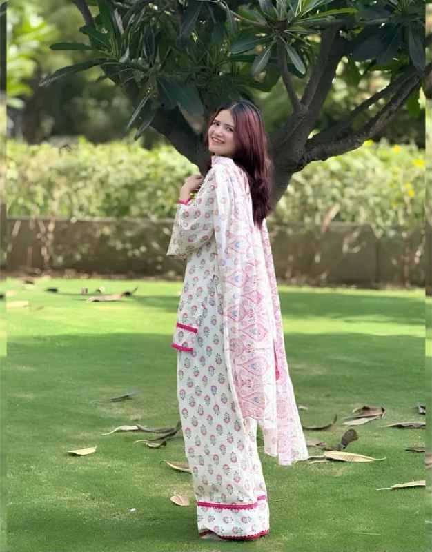Crepe Printed Suit