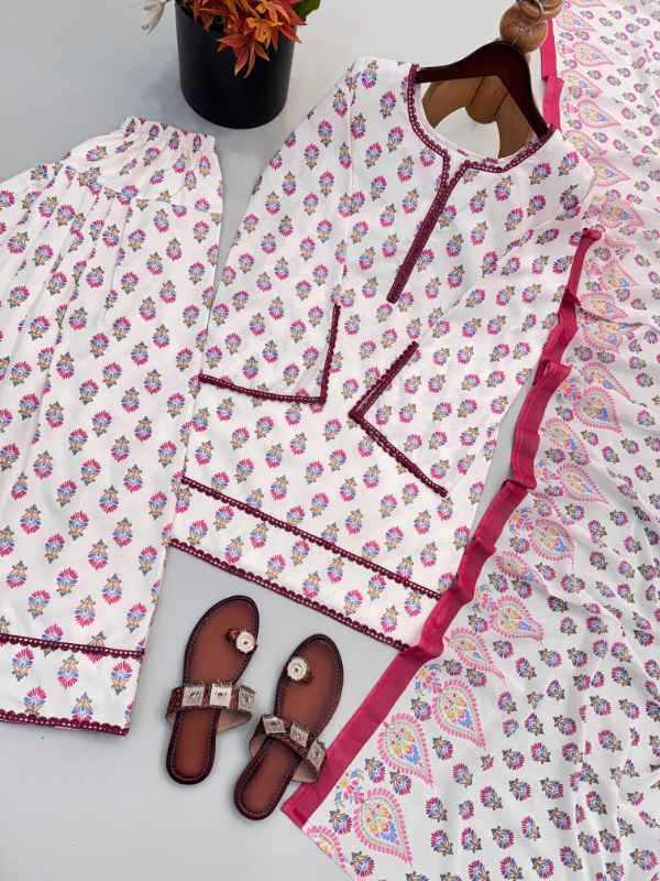 Crepe Printed Suit